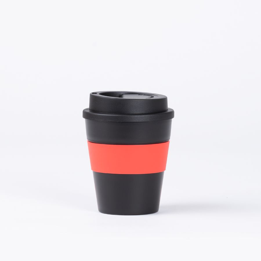 Mug Express Cup "BLACK" 356cc con banda silicona 1 Mug Express Cup "BLACK" 356cc con banda silicona - Mugs Corporativos | MerchLAB