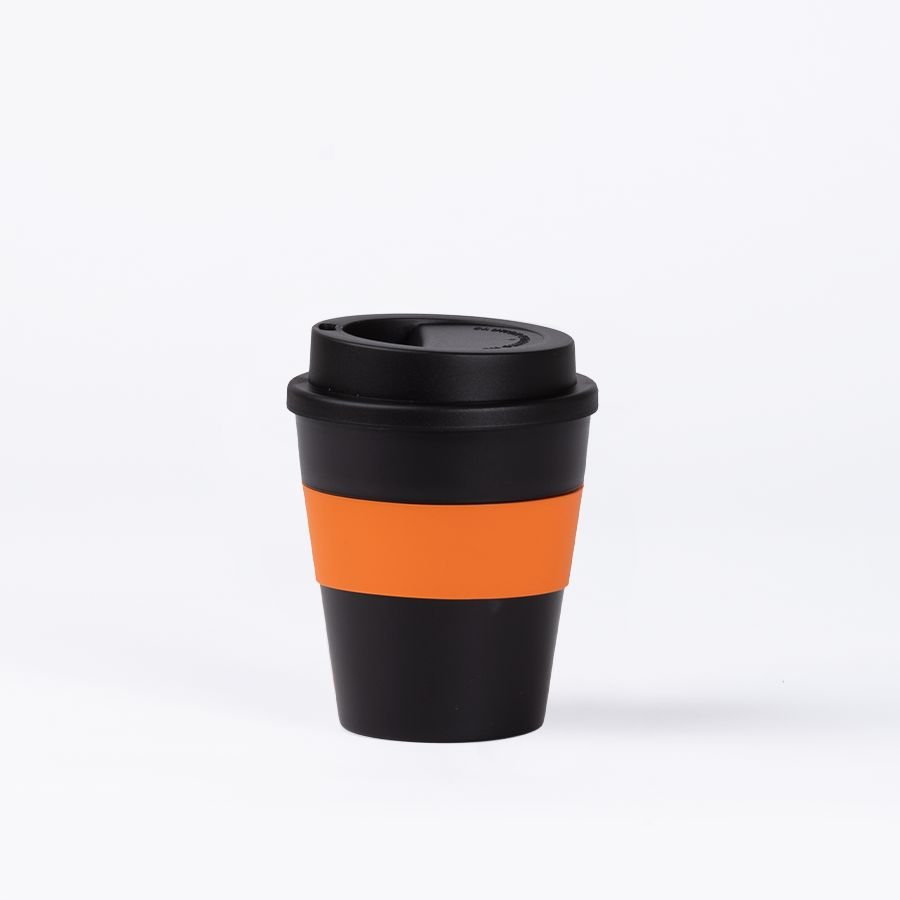 Mug Express Cup "BLACK" 356cc con banda silicona 3 Mug Express Cup "BLACK" 356cc con banda silicona, detalle - Mugs Corporativos | MerchLAB