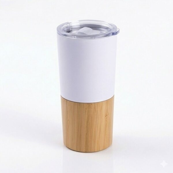 Mug Térmico Acero Inoxidable/detalles Bamboo M202, foto 6 - Tazones, Termos y Mugs | MerchLAB