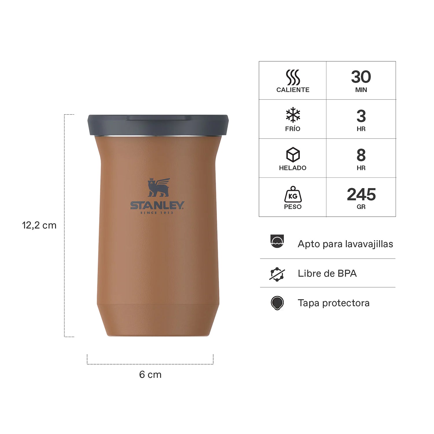Mate Slim Toast | 200 ml 2 Mate Slim Toast 200 ml, vista 2 - Termos | MerchLAB