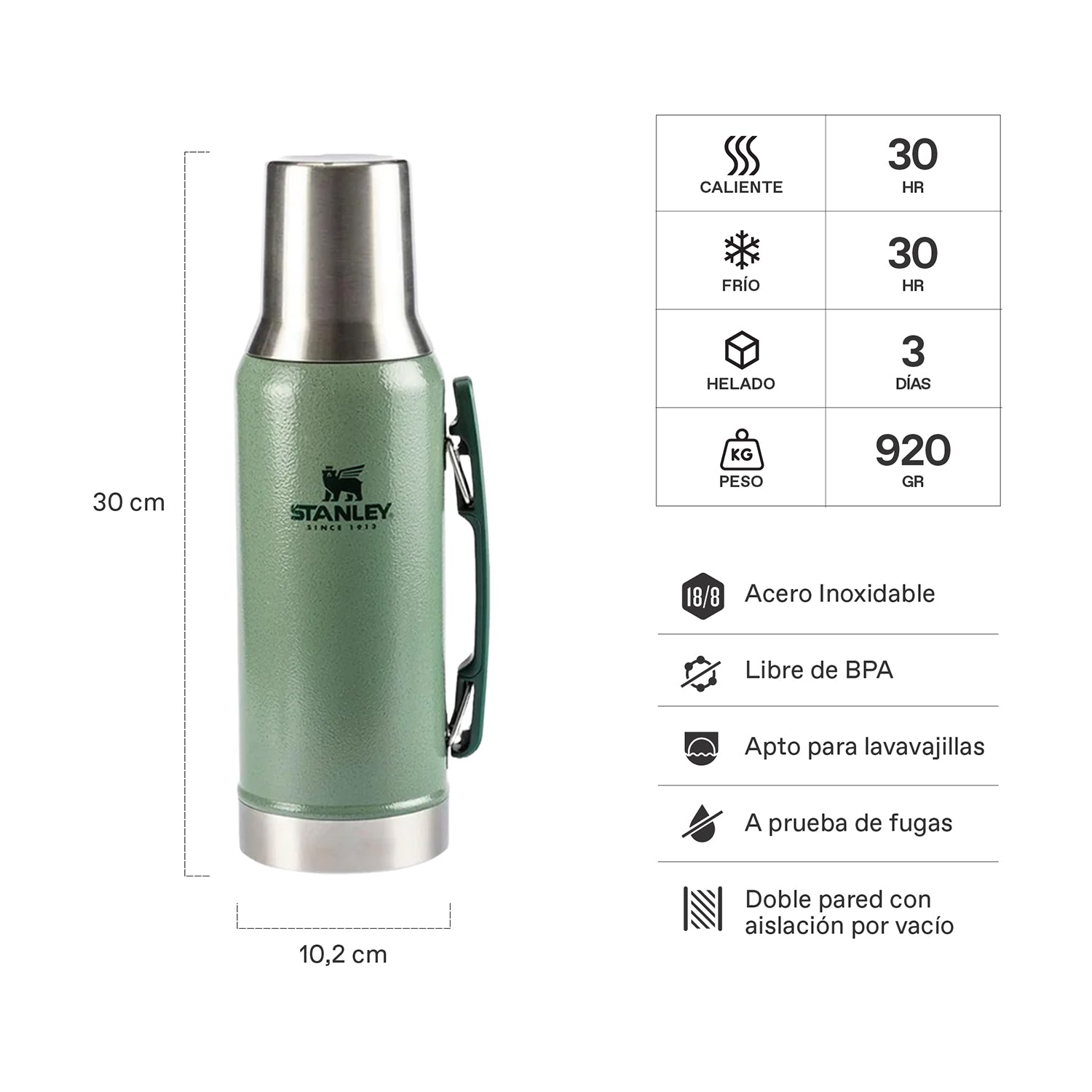 Mate system classic verde | 1.2 LT 2 Mate system classic verde 1.2 LT, vista 2 - Termos | MerchLAB