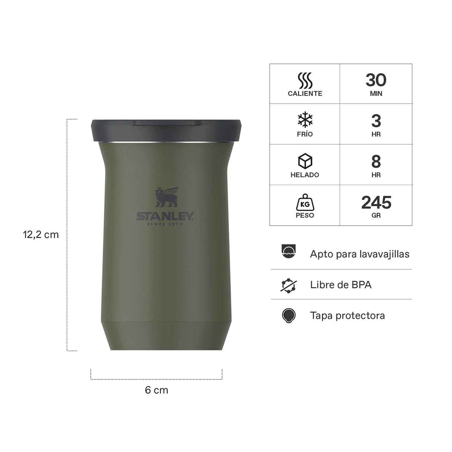 Mate Slim Dried Pine| 200 ml 2 Mate Slim Dried Pine 200 ml, vista 2 - Termos | MerchLAB