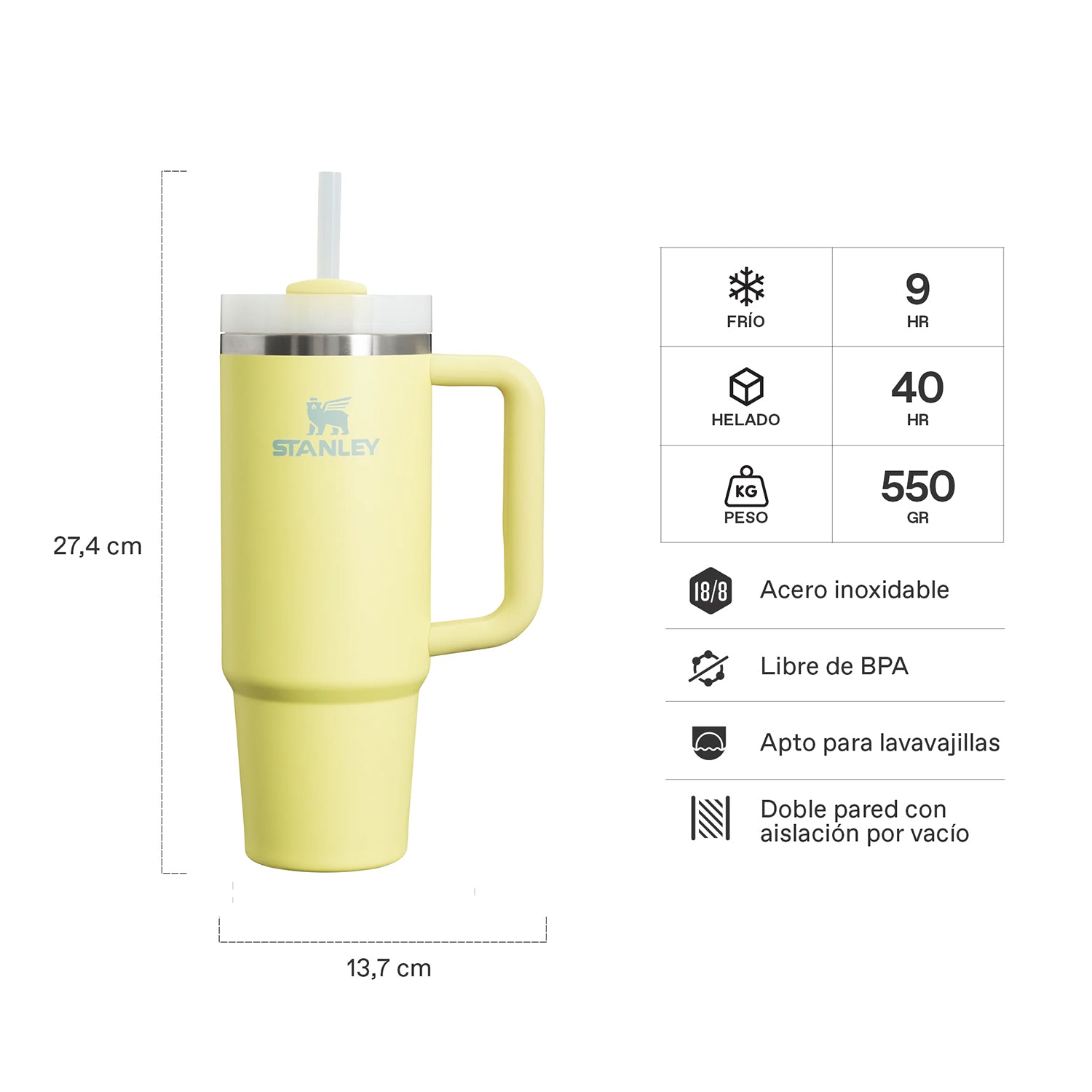 Quencher H2.0 Adventure Pomelo | 887 ml 2 Quencher H2.0 Adventure Pomelo 887 ml, vista 2 - Mugs Corporativos | MerchLAB