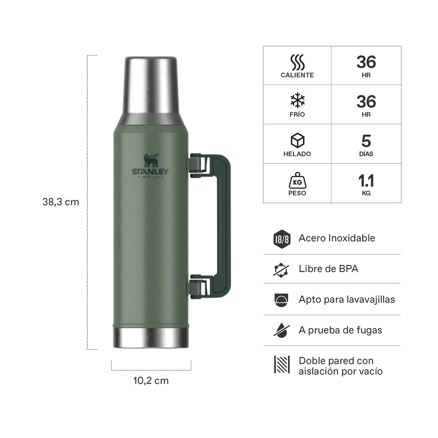 Mate system classic verde | 1.6 LT 2 Mate system classic verde 1.6 LT, vista 2 - Termos | MerchLAB