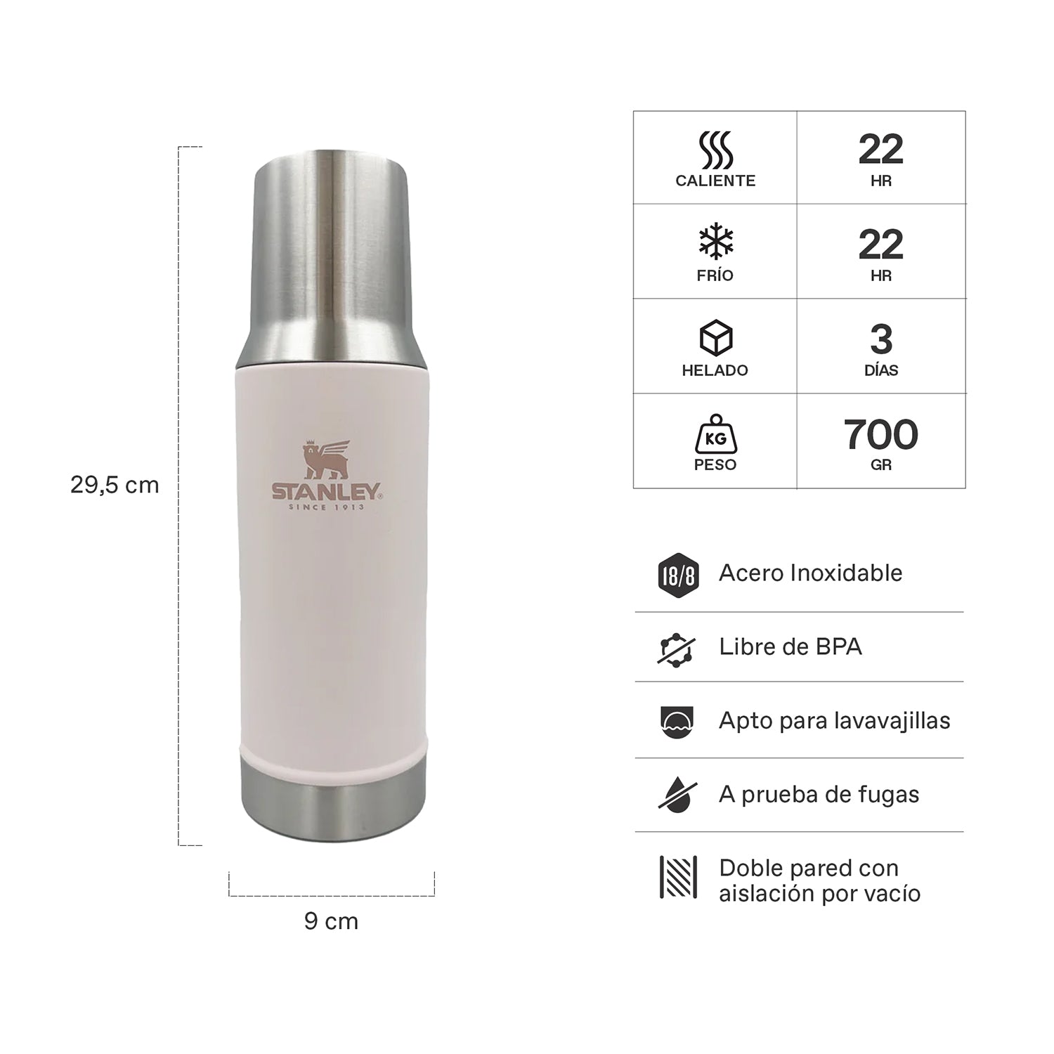 Mate System Classic Rosa Palo | 800 ML 2 Mate System Classic Rosa Palo 800 ML, vista 2 - Botellas Térmicas | MerchLAB