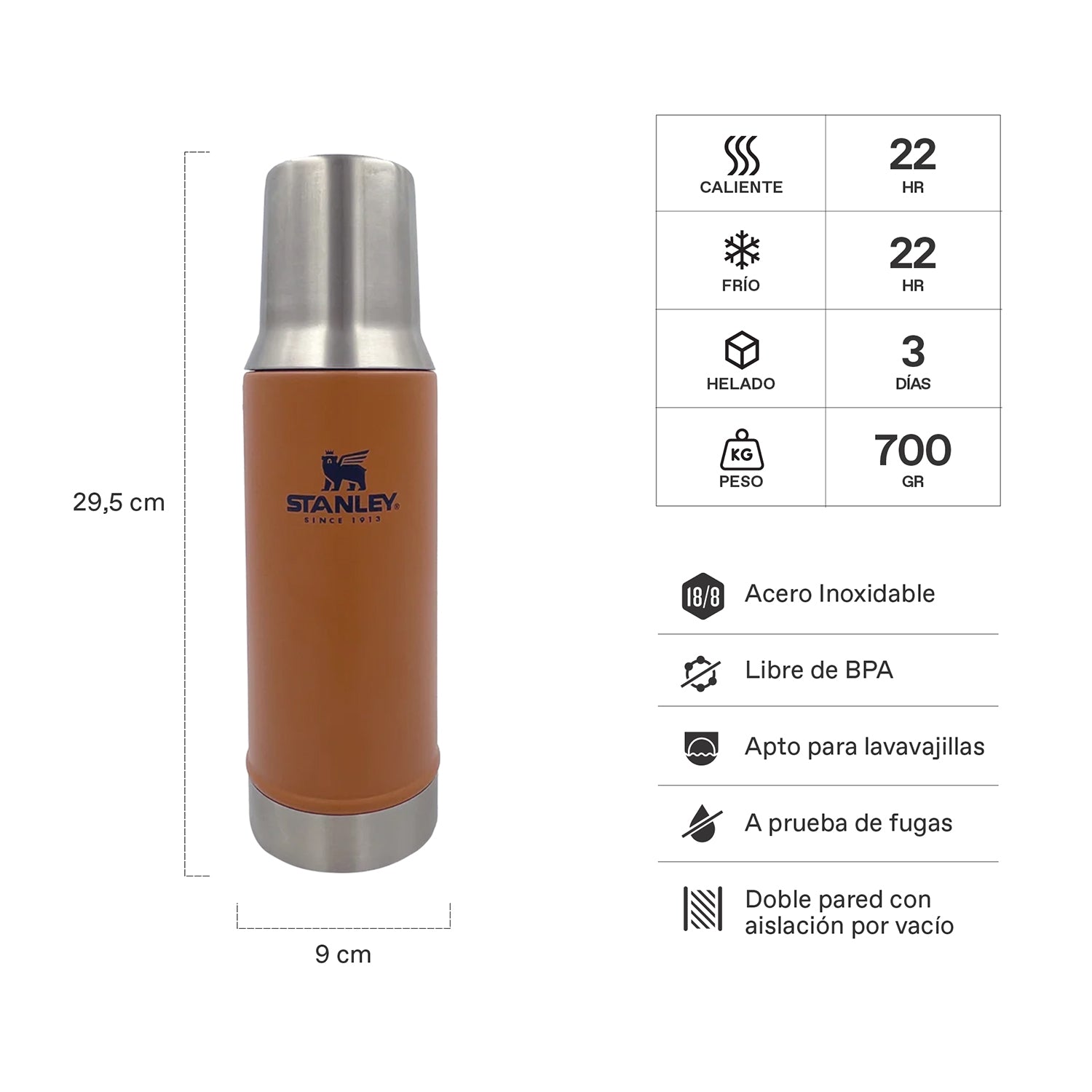 Mate System Classic Toast| 800 ml 2 Mate System Classic Toast 800 ml, vista 2 - Termos | MerchLAB