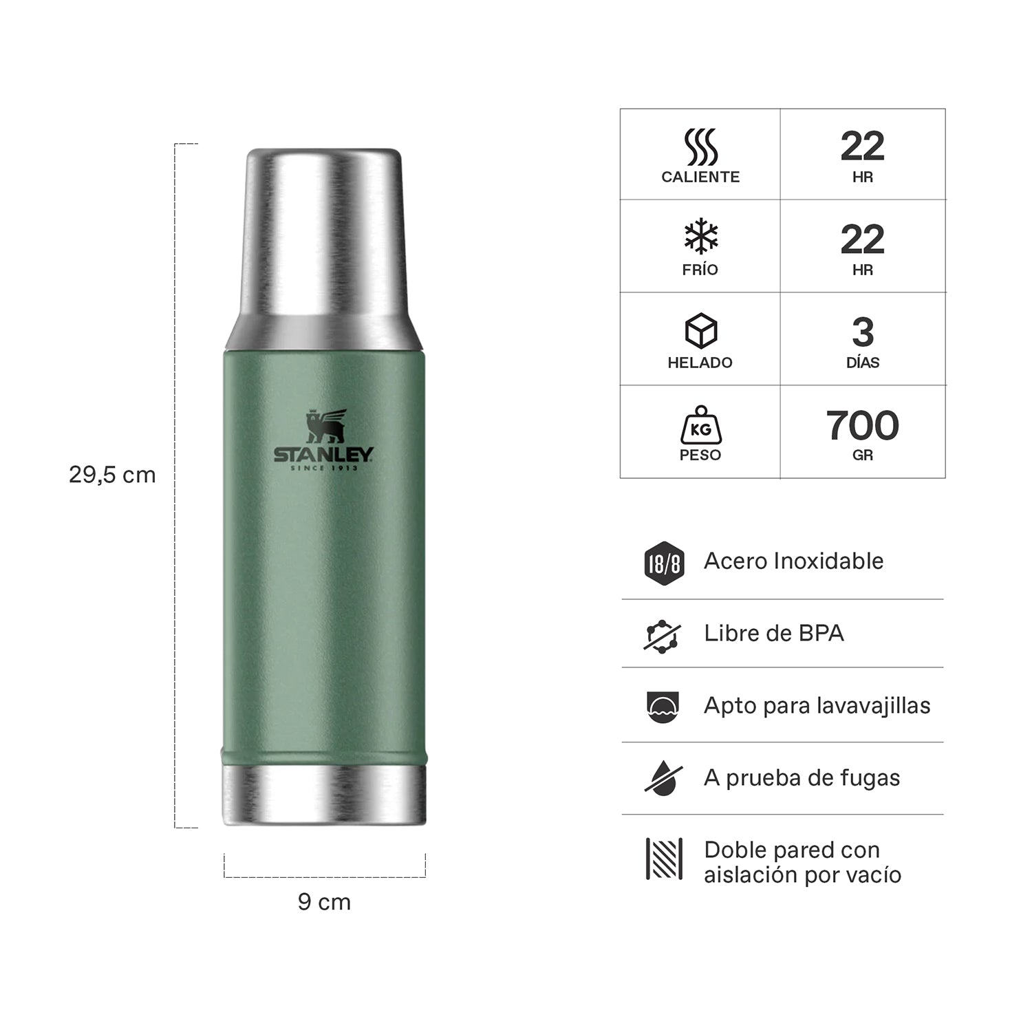 Mate System Classic Verde | 800 ml 2 Mate System Classic Verde 800 ml, vista 2 - Termos | MerchLAB