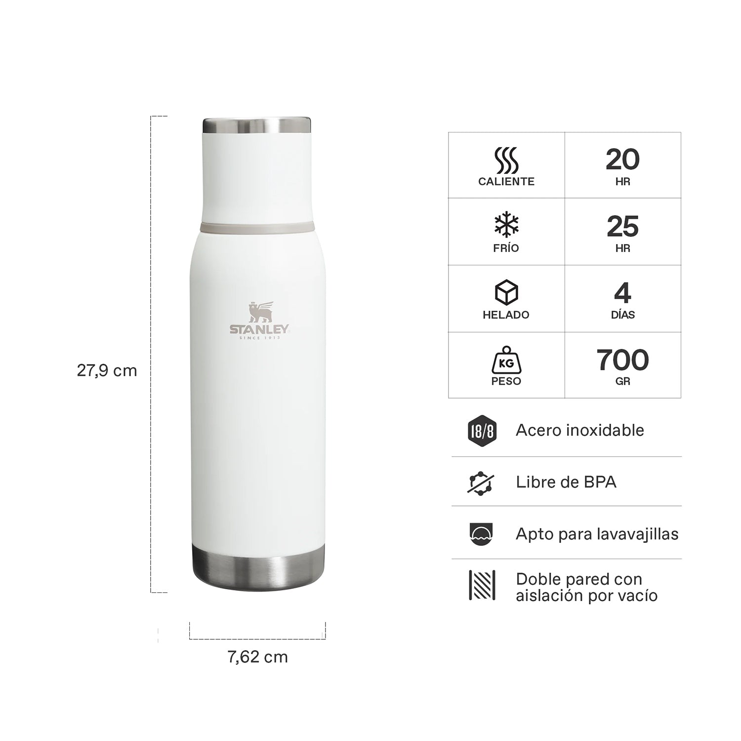 Termo Adventure To-Go Frost | 750 Ml 2 Termo Adventure To-Go Frost 750 Ml, vista 2 - Termos | MerchLAB