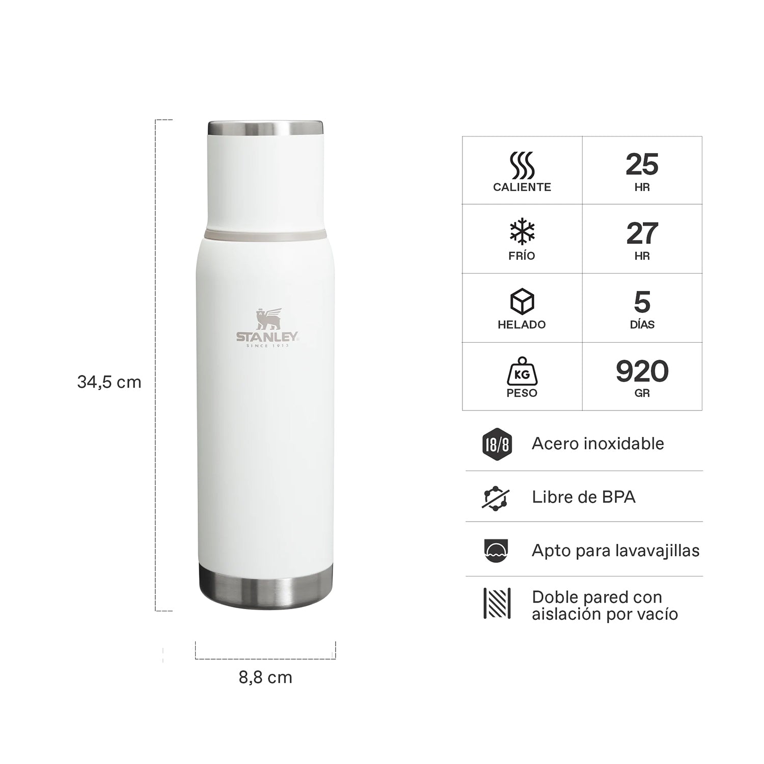 Termo Adventure To-Go Frost| 1 lt 2 Termo Adventure To-Go Frost 1 lt, vista 2 - Termos | MerchLAB