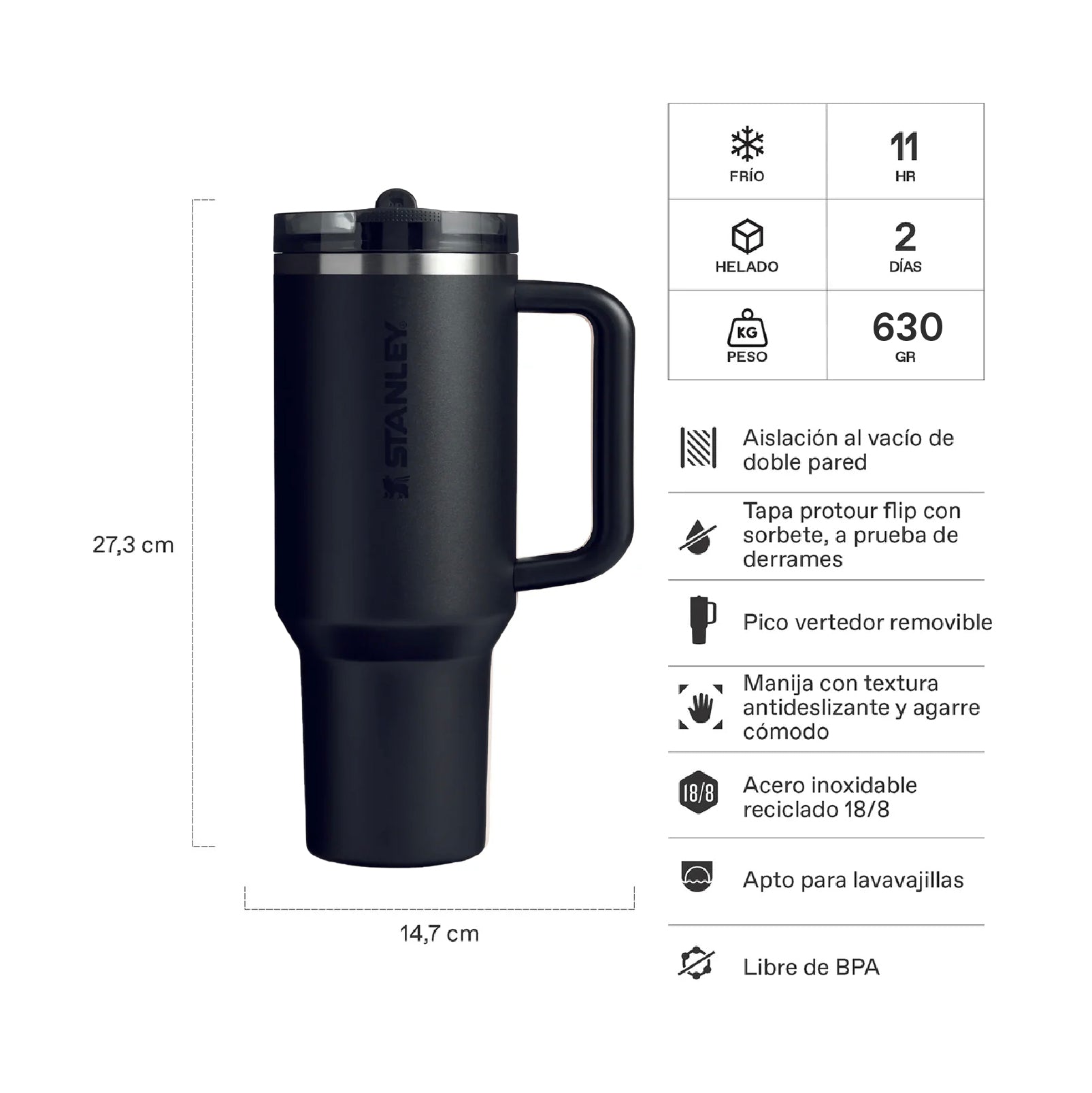 Quencher Protour Black 2.0| 1.18 lt 2 Quencher Protour Black 2.0 1.18 lt, vista 2 - Mugs Corporativos | MerchLAB