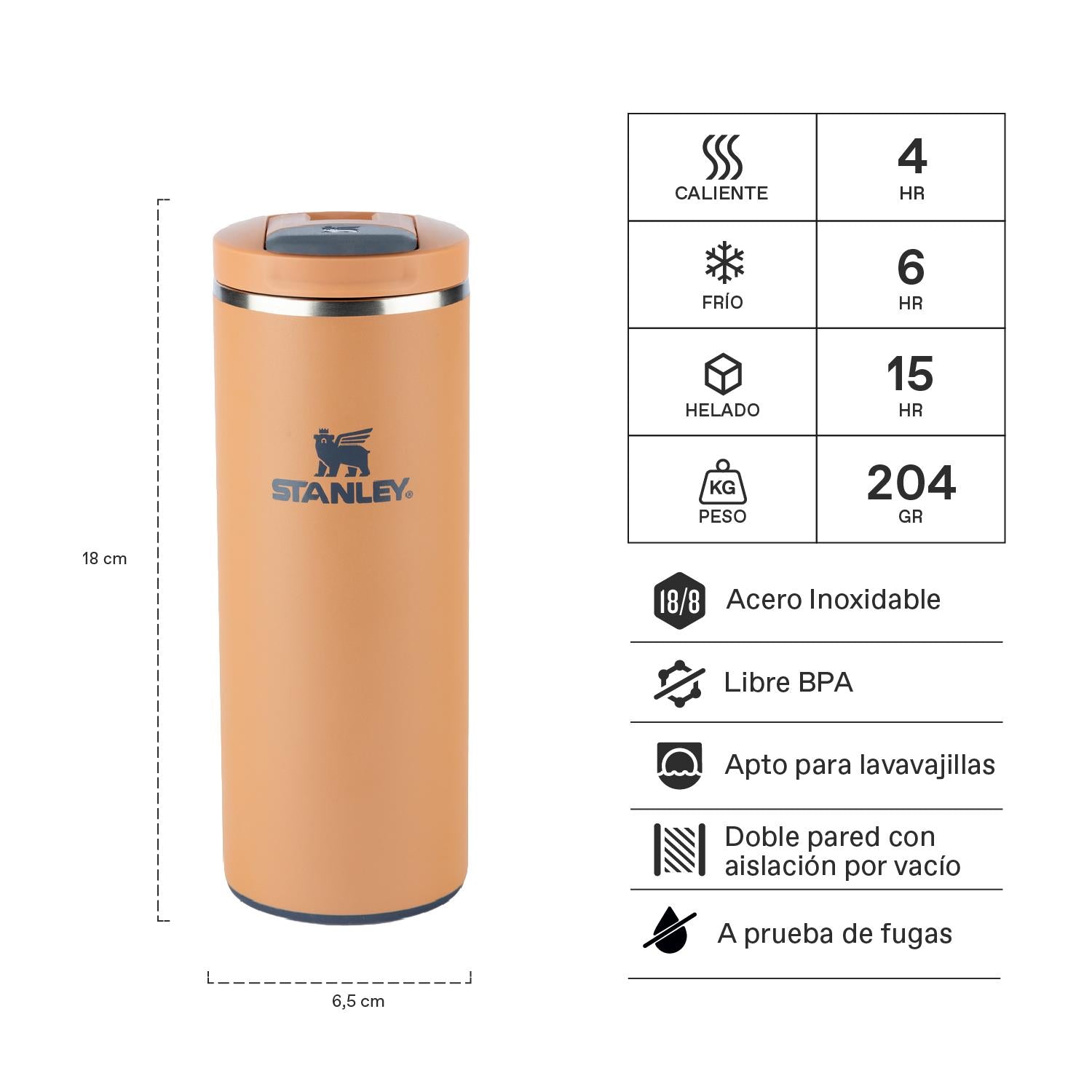 Botella Térmica Flip Top Mug Café | 354 ml 2 Botella Térmica Flip Top Mug Café 354 ml, vista 2 - Mugs Corporativos | MerchLAB