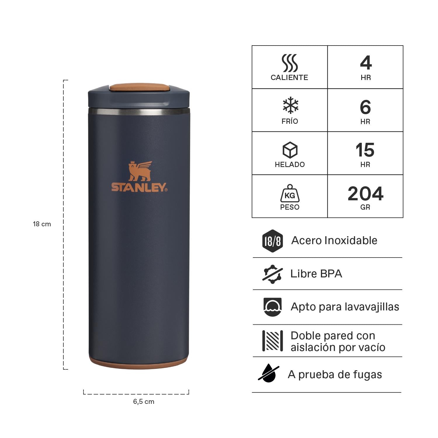 Botella Térmica Flip Top Mug Twilight | 354 ml 2 Botella Térmica Flip Top Mug Twilight 354 ml, vista 2 - Mugs Corporativos | MerchLAB