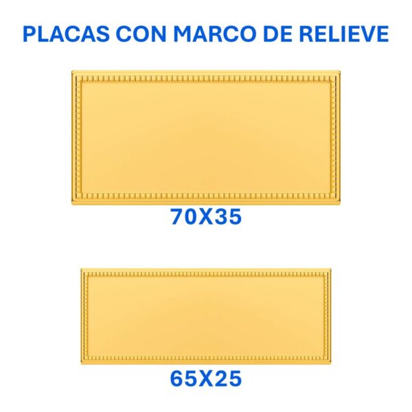 Placa Aluminio DORADO 4 Placa Aluminio DORADO, foto 4 - Placas | MerchLAB