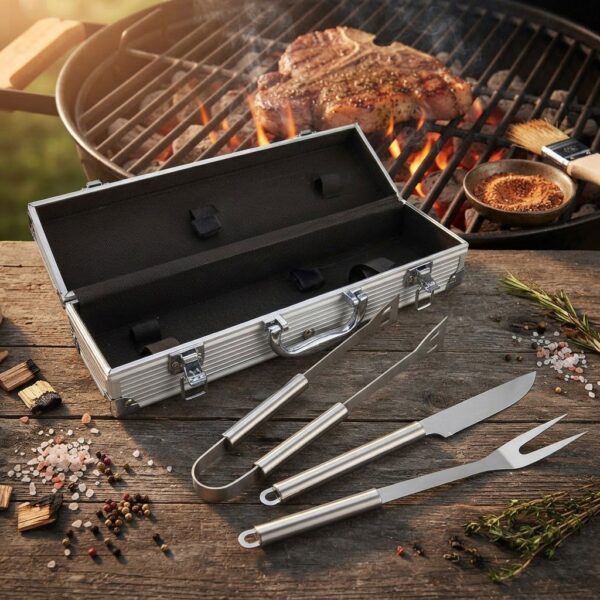 Deluxe BBQ Set Metálico 7 Deluxe BBQ Set Metálico - Imagen 7
