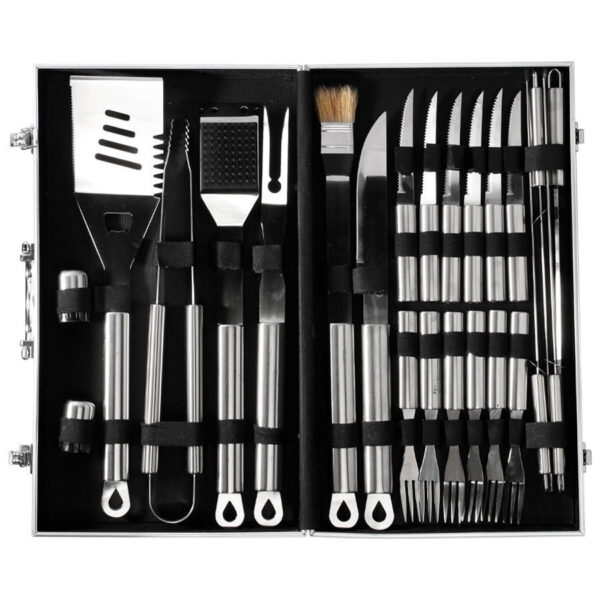 Deluxe BBQ Set Metálico de 24 piezas 5 Deluxe BBQ Set Metálico de 24 piezas - Imagen 5
