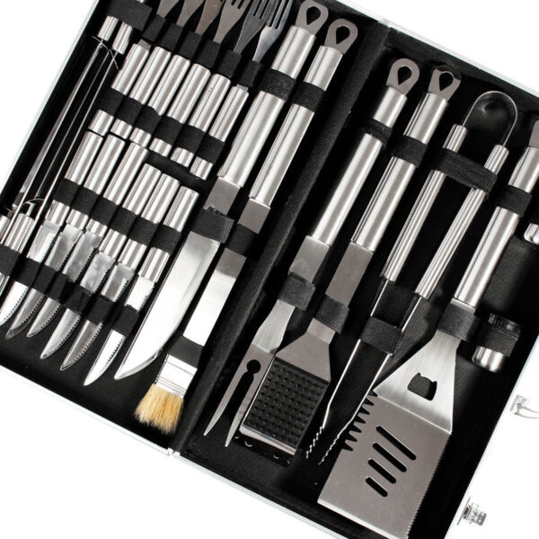 Deluxe BBQ Set Metálico de 24 piezas 4 Deluxe BBQ Set Metálico de 24 piezas - Imagen 4