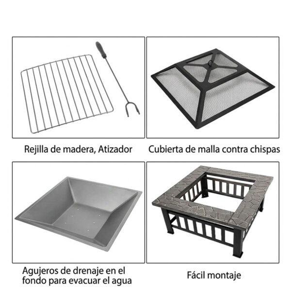 Brasero / Parrilla "Luxor" para Carbón y 7 Brasero / Parrilla "Luxor" para Carbón y - Imagen 7