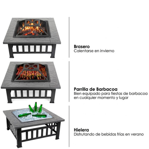 Brasero / Parrilla "Luxor" para Carbón y 8 Brasero / Parrilla "Luxor" para Carbón y - Imagen 8