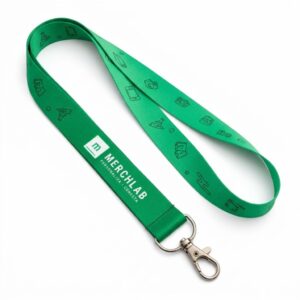 Lanyard sublimado 20 mm, terminación mosquetón metálico