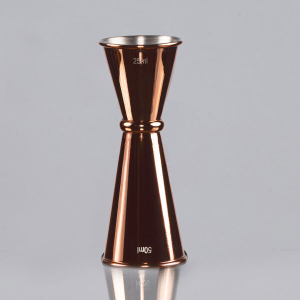 Mixer dosificador de tragos "Jigger" doble, encobrizado 25/50ml - Imagen 2